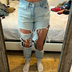 Women’s Mom Jeans, worn quite a bit.